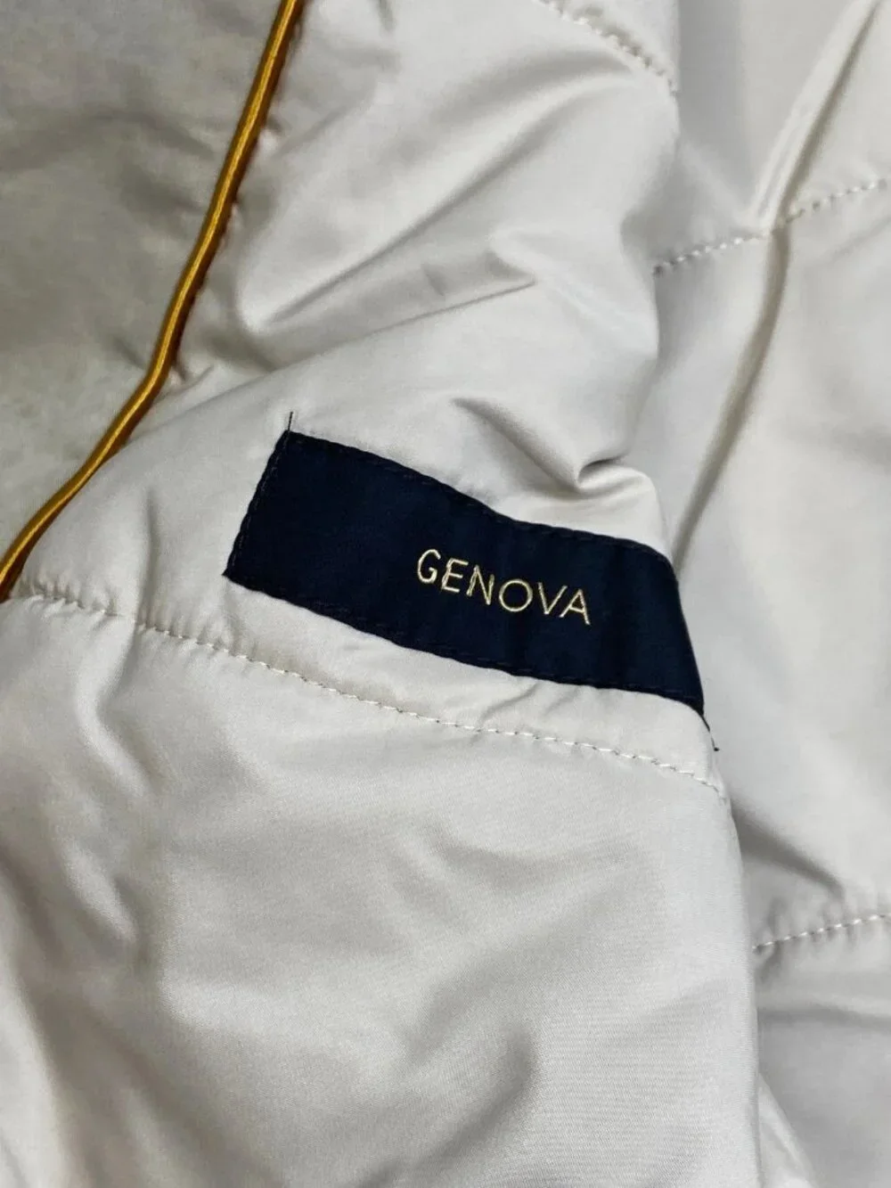 Sealup Mens Coat Beige Size XXL Genova Double Breasted Peacoat Goldtone Buttons